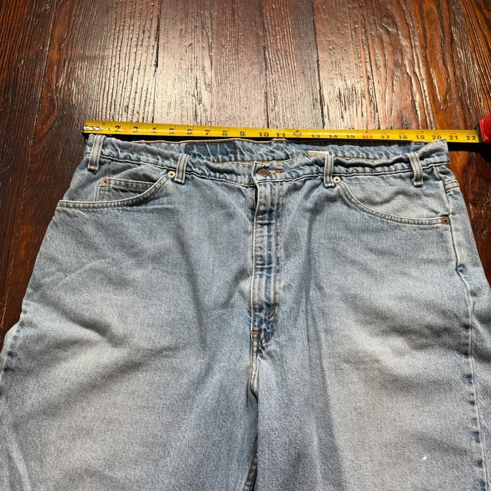 VTG‎ Levis 505 Shorts Mens 42 Blue ORANGE TAB Faded Medium Wash Jorts Denim